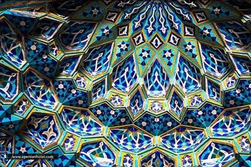 کاشی کاری ایوان مسجد جامع یزد